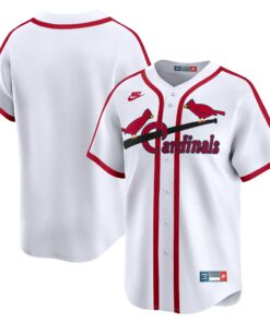 Men's St. Louis Cardinals White Cooperstown Collection Limited Jersey