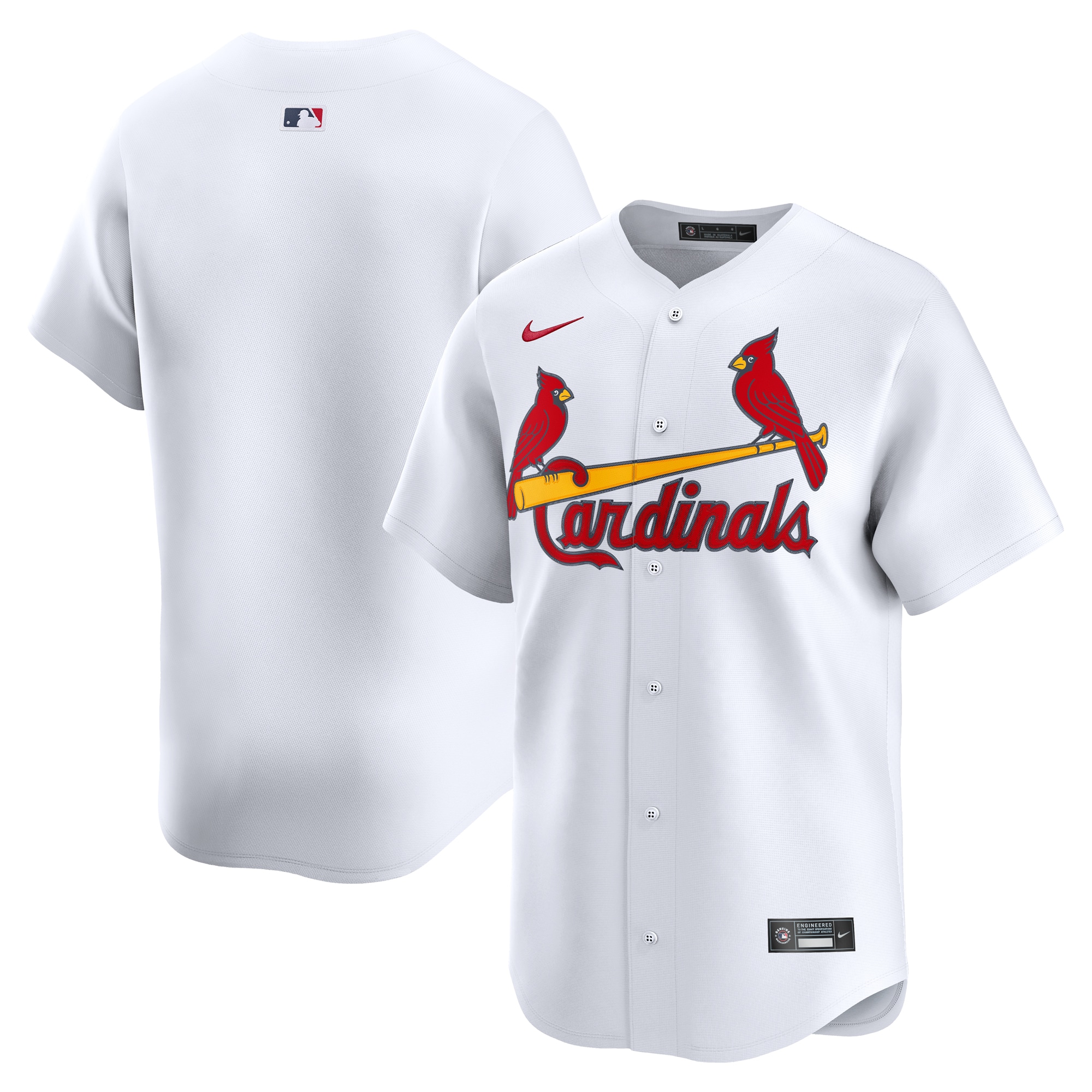 Men's St. Louis Cardinals White Home Limited Jersey