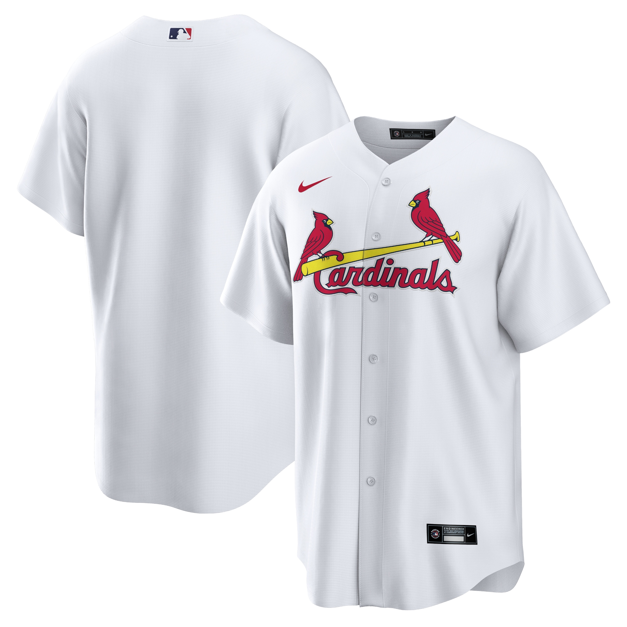 Men's St. Louis Cardinals White Home Team Jersey