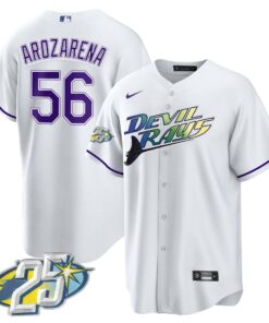 Men's Tampa Bay Rays 25th Anniversary Patch Cool Base Jersey