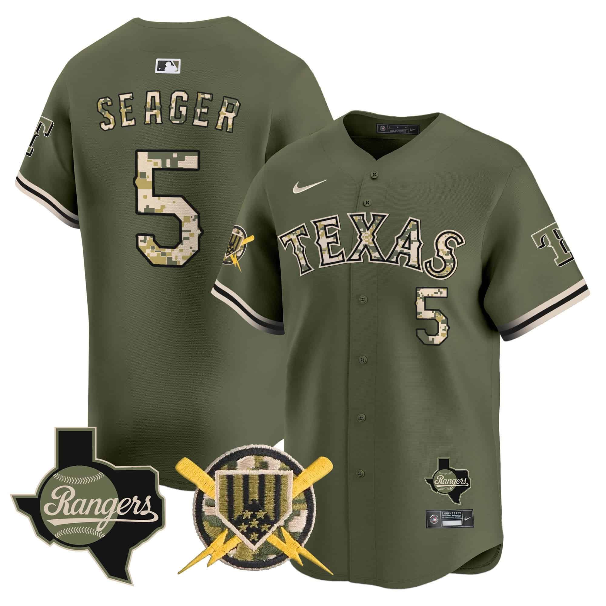 Men's Texas Rangers Armed Forces Day Vapor Premier Limited Jersey