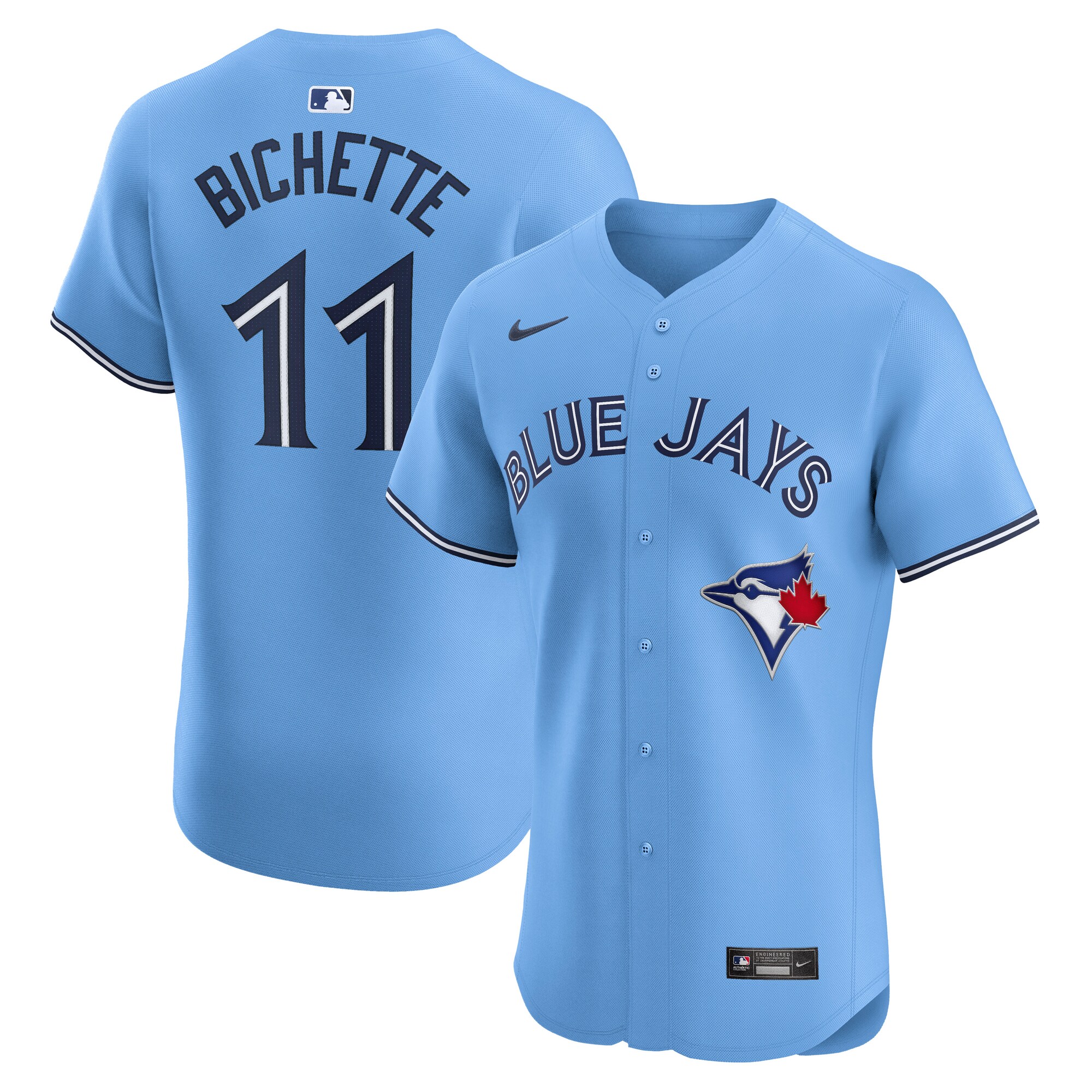 Men's Toronto Blue Jays Bo Bichette Powder Blue Alternate Elite Player Jersey