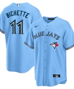 Men's Toronto Blue Jays Bo Bichette Powder Blue Alternate Player Name Jersey