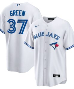 Men's Toronto Blue Jays Chad Green White Home Player Jersey