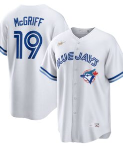 Men's Toronto Blue Jays Fred McGriff White Cooperstown Collection 2023 Hall of Fame Inline Jersey