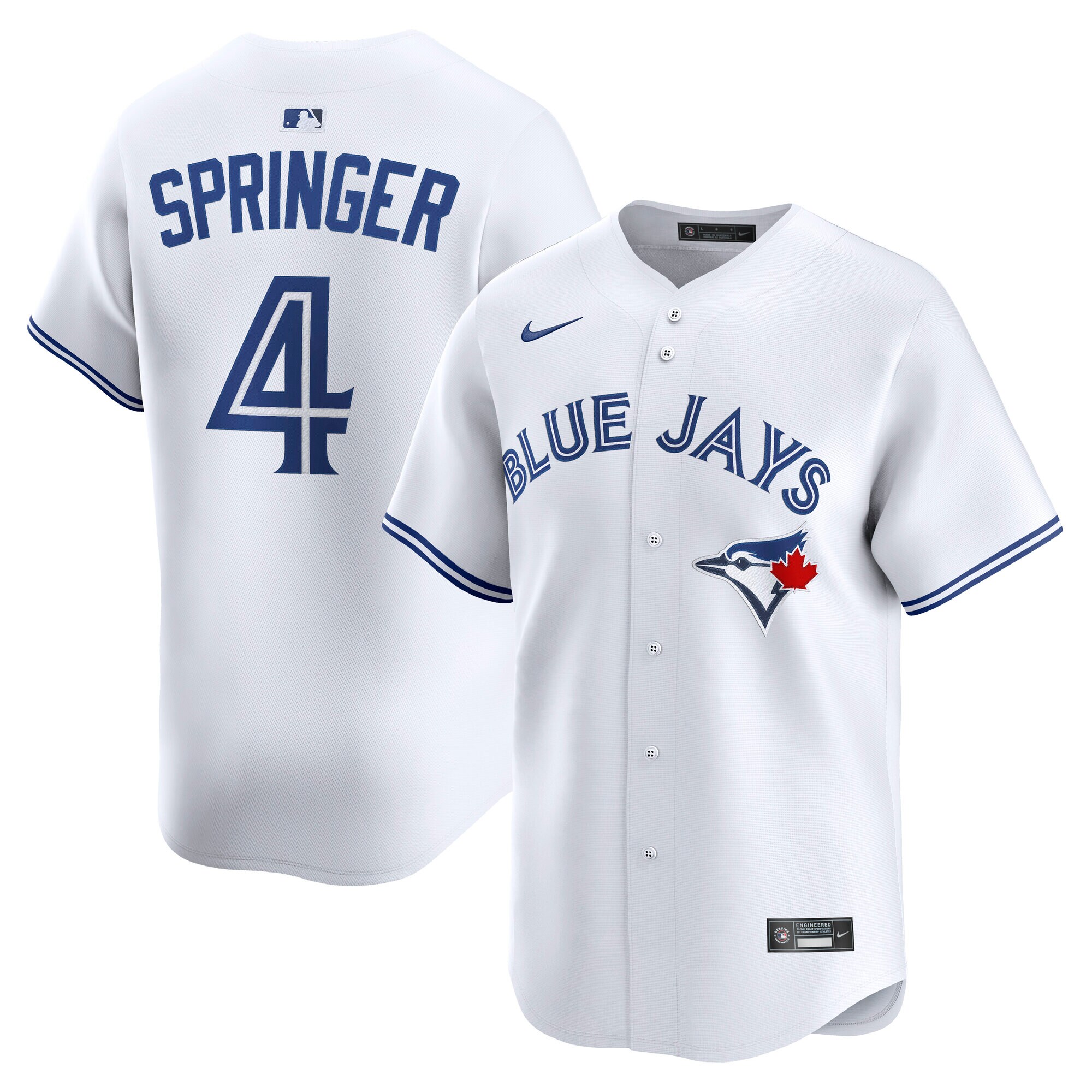 Men's Toronto Blue Jays George Springer White Home Limited Player Jersey