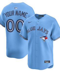 Men's Toronto Blue Jays Light Blue Alternate Limited Custom Jersey