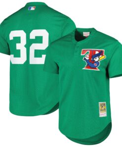Men's Toronto Blue Jays Mitchell & Ness Green Cooperstown Collection Mesh Batting Practice Jersey