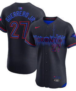 Men's Toronto Blue Jays Vladimir Guerrero Jr. Navy 2024 City Connect Elite Player Jersey
