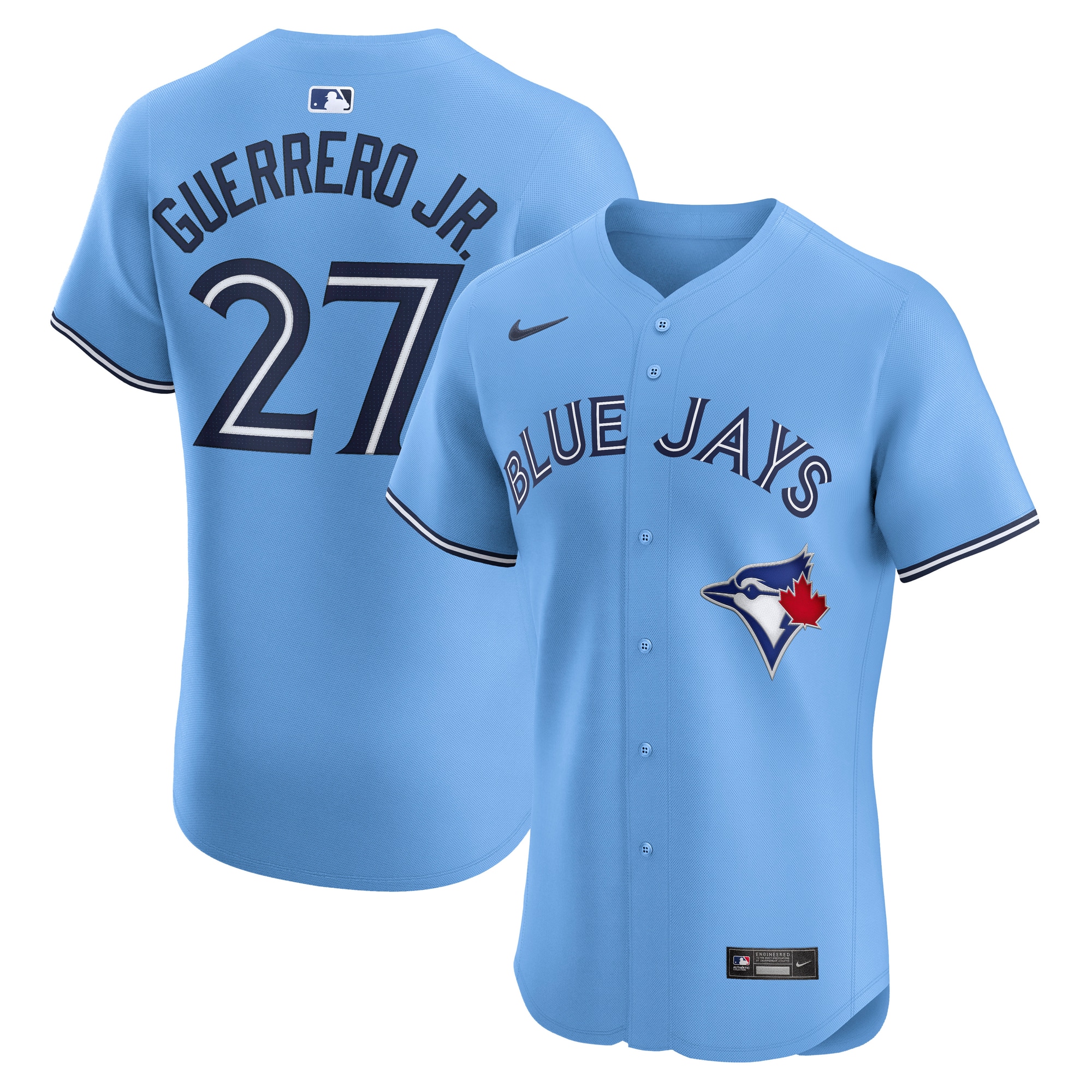 Men's Toronto Blue Jays Vladimir Guerrero Jr. Powder Blue Alternate Elite Player Jersey