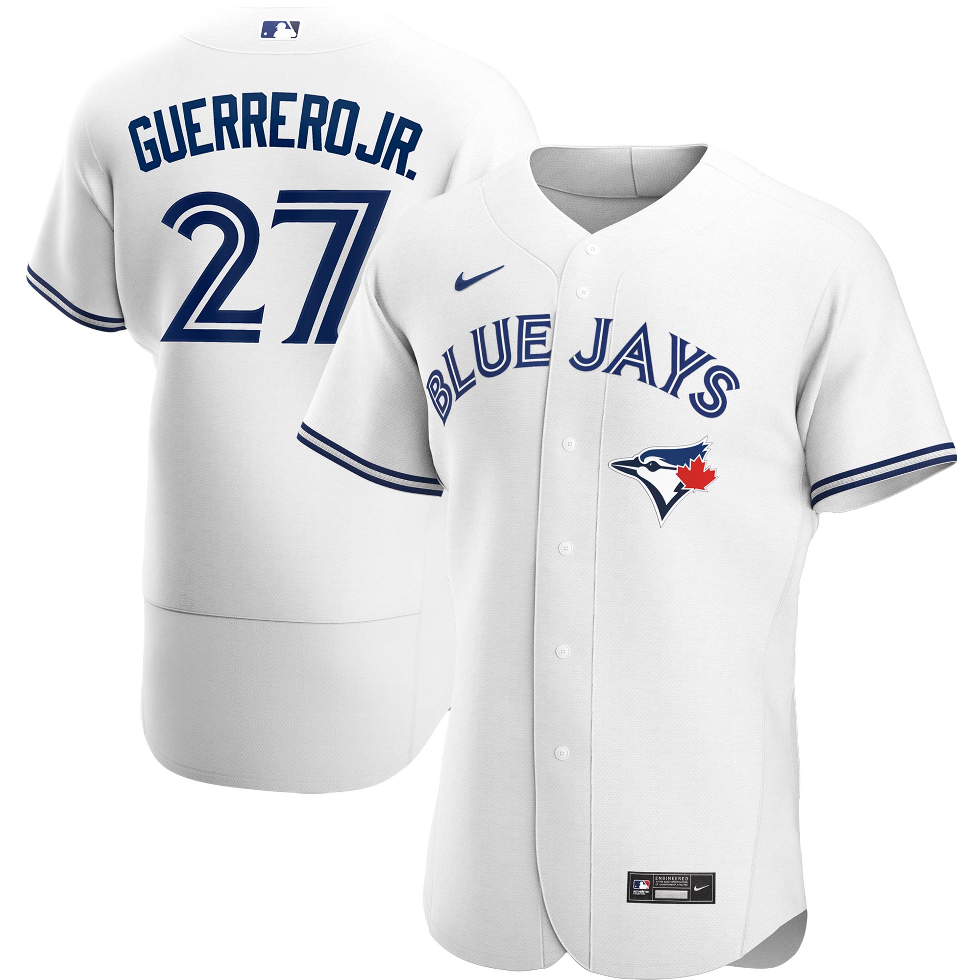 Men's Toronto Blue Jays Vladimir Guerrero Jr. White Home Player Jersey