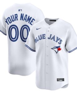 Men's Toronto Blue Jays White Home Limited Custom Jersey