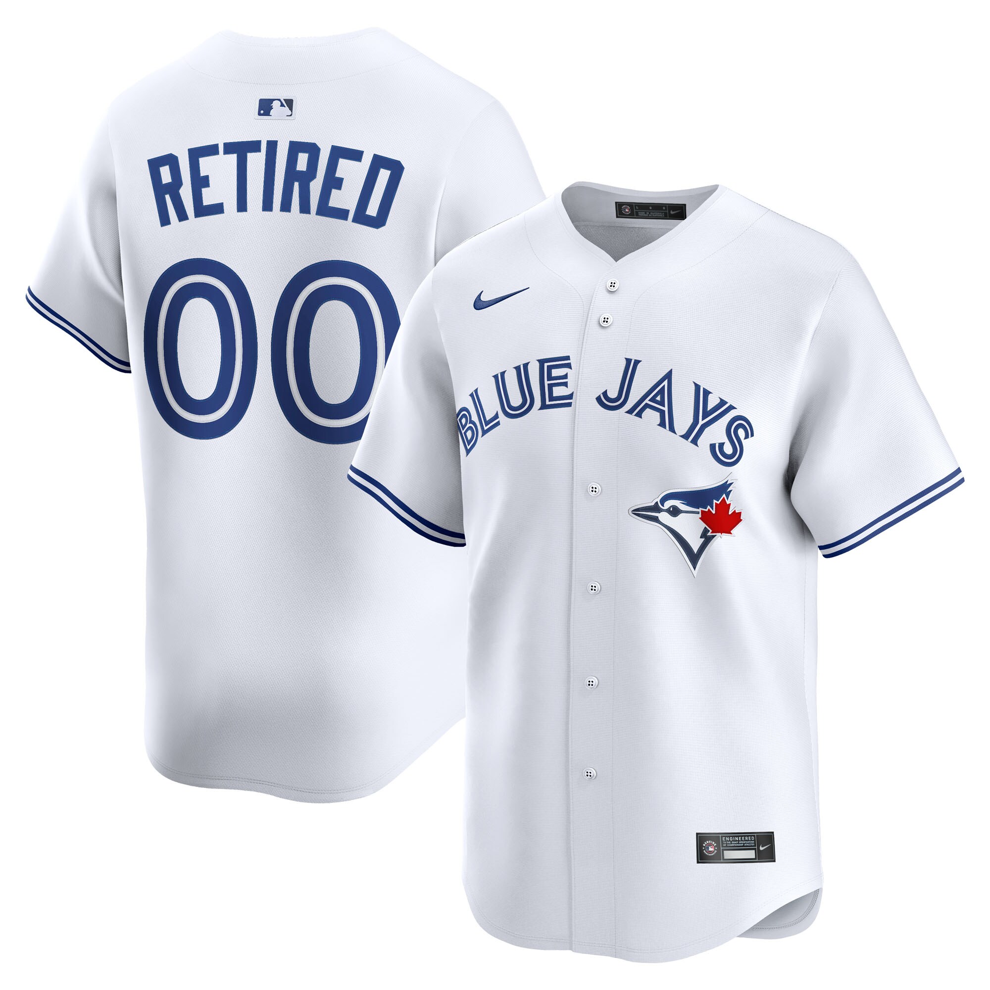 Men's Toronto Blue Jays White Home Limited Pick-A-Player Retired Roster Jersey