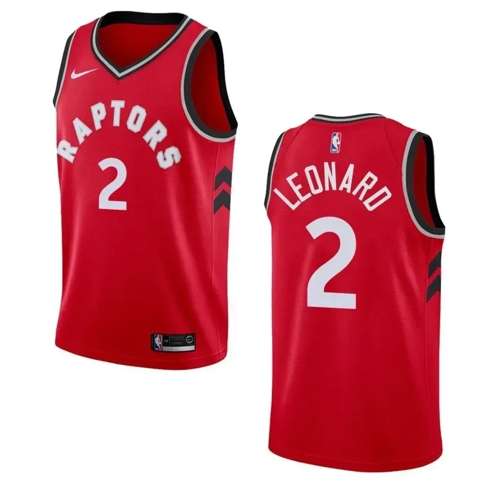 Men's Toronto Raptors 2 Kawhi Leonard Icon Swingman Jersey - Red - JS462