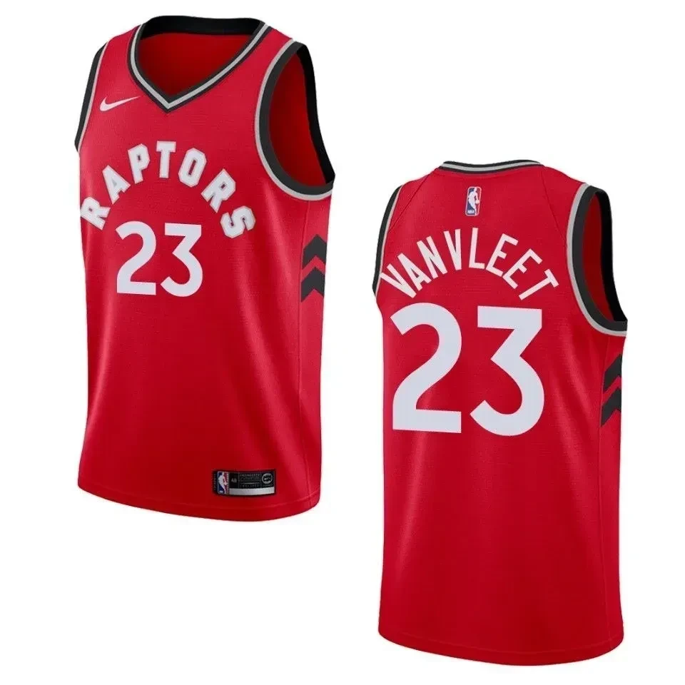Men's Toronto Raptors 23 Fred Vanvleet Icon Swingman Jersey - Red - JS362
