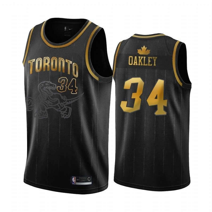 Men's Toronto Raptors Charles Oakley 34 Hardwood Classics Jersey - JS989