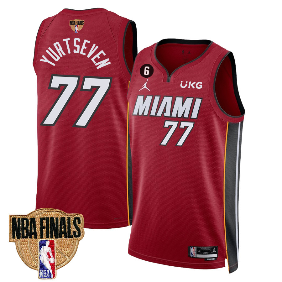 Ã–mer Yurtseven 77 Miami Heat Final Champions 2023 Swingman Jersey - Red - JS236