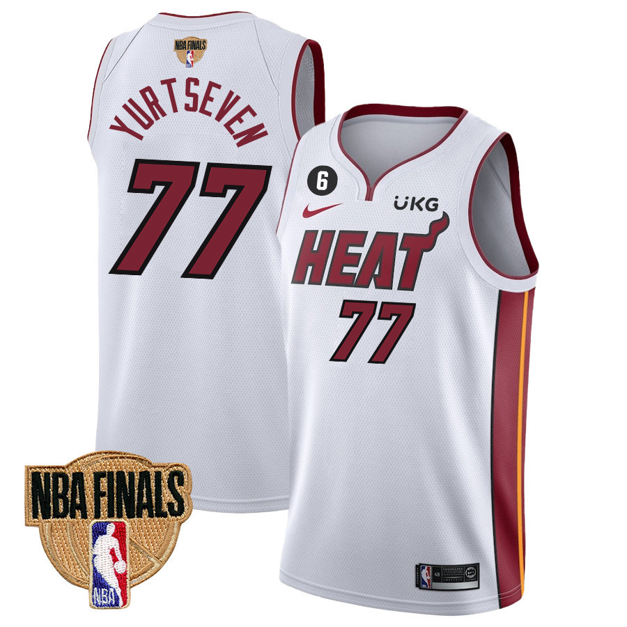 Ã–mer Yurtseven 77 Miami Heat Final Champions 2023 Swingman Jersey - White - JS948