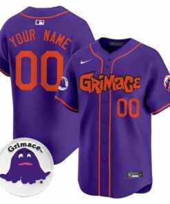 Mets Grimace Vapor Premier Limited Custom Jersey V2