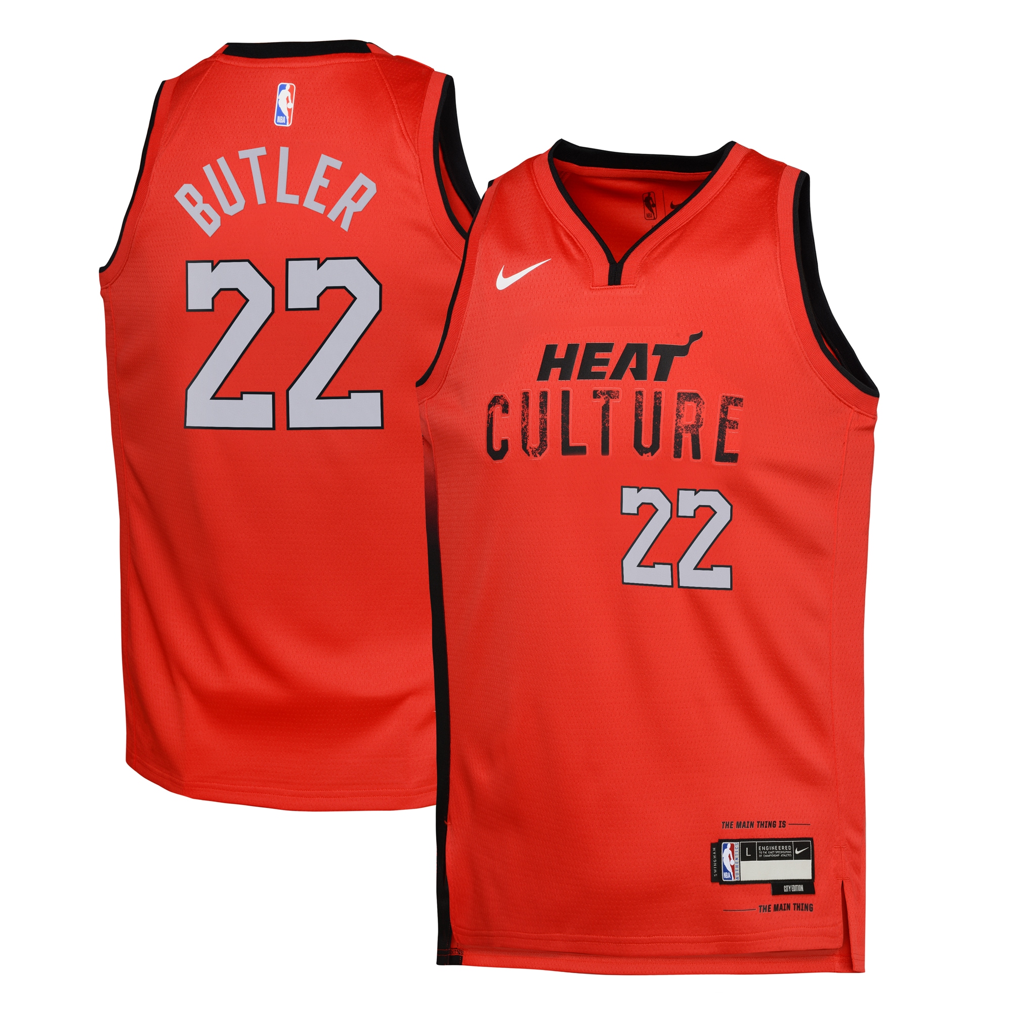 Miami Heat City Edition Swingman Jersey 2024 - Red - Jimmy Butler - Youth - JS270