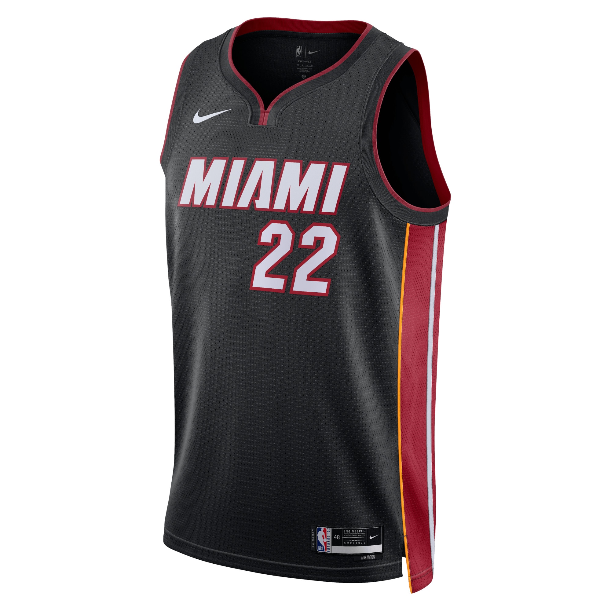 Miami Heat Icon Edition Swingman Jersey - Black - Jimmy Butler - Unisex - JS425