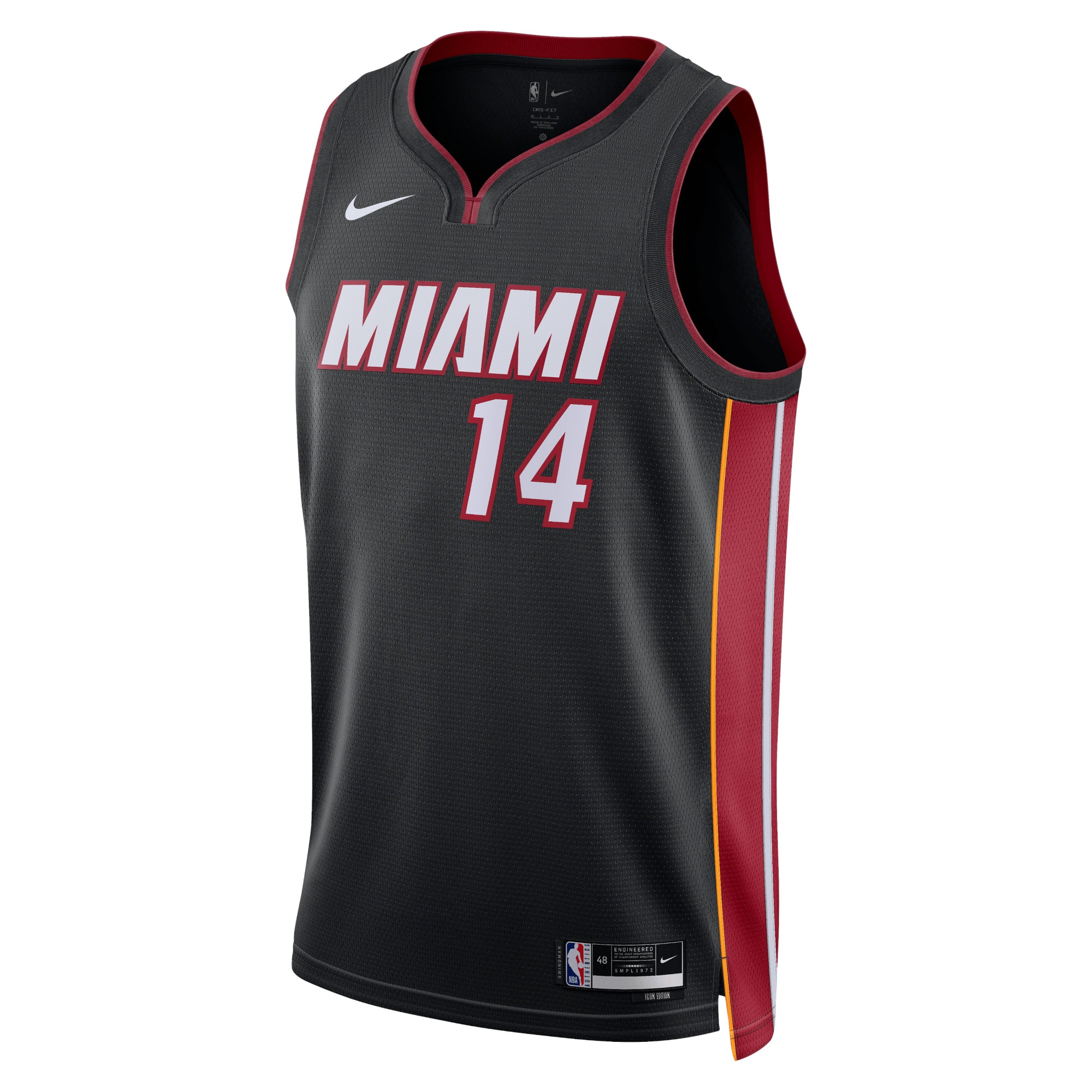 Miami Heat Icon Edition Swingman Jersey - Black - Tyler Herro - Unisex - JS653