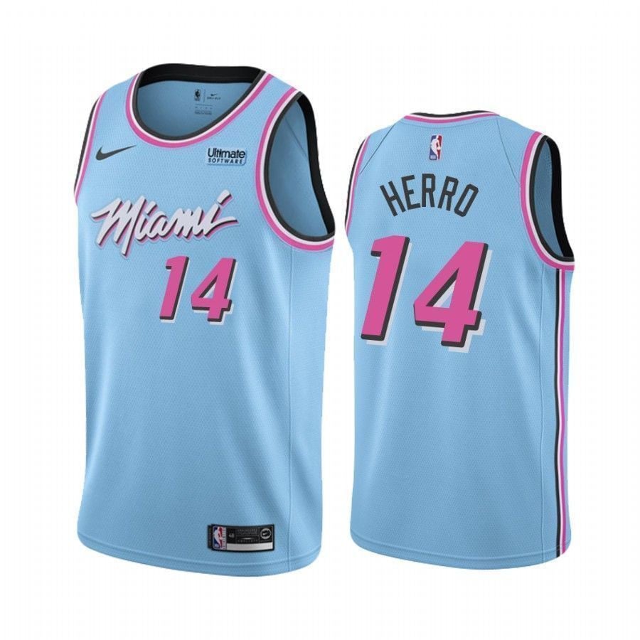 Miami Heat Tyler Herro 14 City Vice Night Jersey - JS865