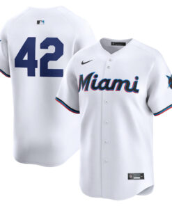 Miami Marlins 2024 Jackie Robinson Day Home Men Limited Jersey - White