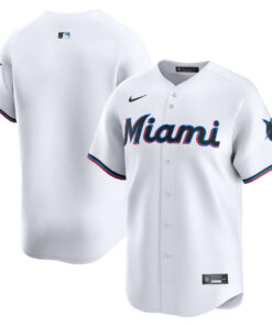 Miami Marlins Home Limited Men Jersey - White