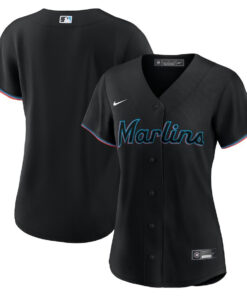 Miami Marlins Women's Alternate Team Jersey - Black
