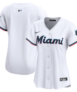 Miami Marlins Women's Home Limited Jersey - White