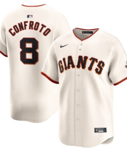 Michael Conforto 8 San Francisco Giants Home Limited Men Jersey - Cream