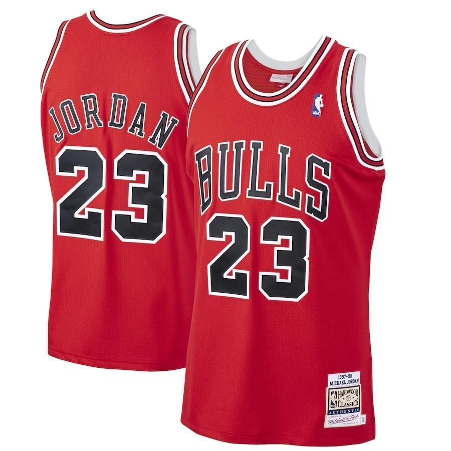 Michael Jordan Chicago Bulls Mitchell & Ness 1997-98 Hardwood Classics Player Jersey - Red - JS281