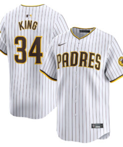 Michael King 34 San Diego Padres Home Limited Player Men Jersey - White