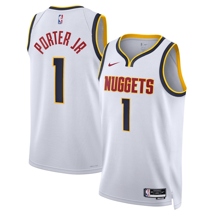 Michael Porter Jr. 1 Denver Nuggets Unisex Swingman Jersey - Association Edition - White - JS451