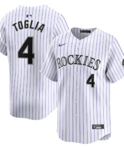 Michael Toglia 4 Colorado Rockies Home Limited Player Men Jersey - White