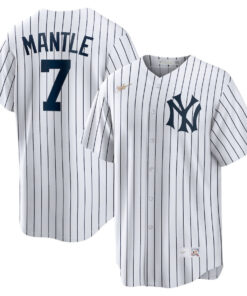 Mickey Mantle 7 New York Yankees Cooperstown Collection Home Jersey - White
