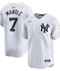 Mickey Mantle 7 New York Yankees Home Limited Player Men Jersey - White