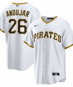 Miguel AndÃºjar 26 Pittsburgh Pirates Home Men Jersey - White