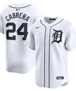 Miguel Cabrera 24 Detroit Tigers Home Limited Player Men Jersey - White