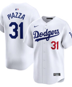 Mike Piazza 31 Los Angeles Dodgers Home Limited Player Men Jersey - White