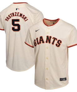 Mike Yastrzemski 5 San Francisco Giants Home Game Player YOUTH Jersey - Cream