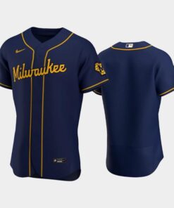 Milwaukee Brewers Alternate Team Navy Jersey Jersey