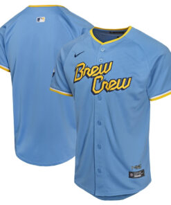 Milwaukee Brewers City Connect Limited YOUTH Jersey - Powder Blue