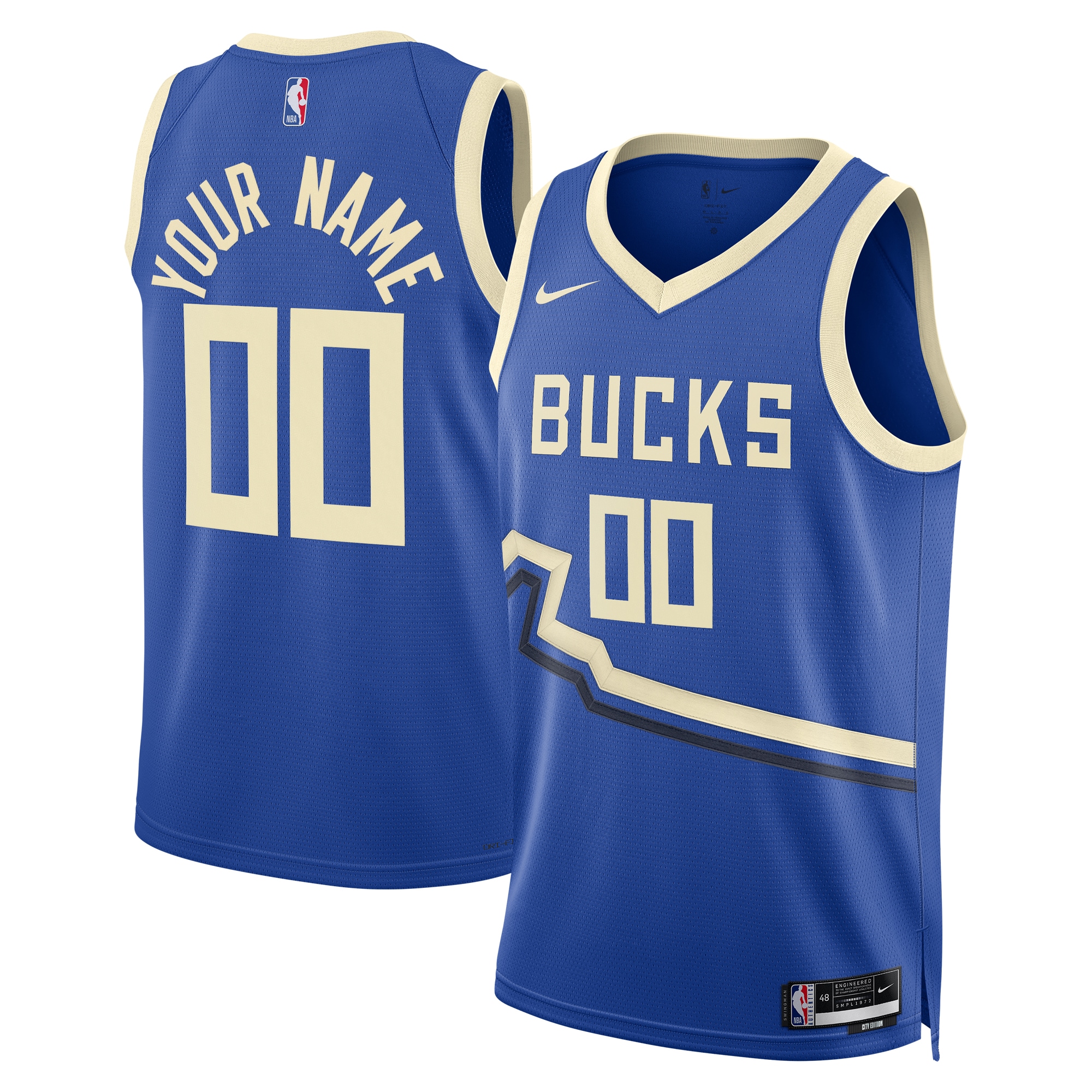 Milwaukee Bucks City Edition Swingman Jersey 2024 - Custom - Unisex - JS520