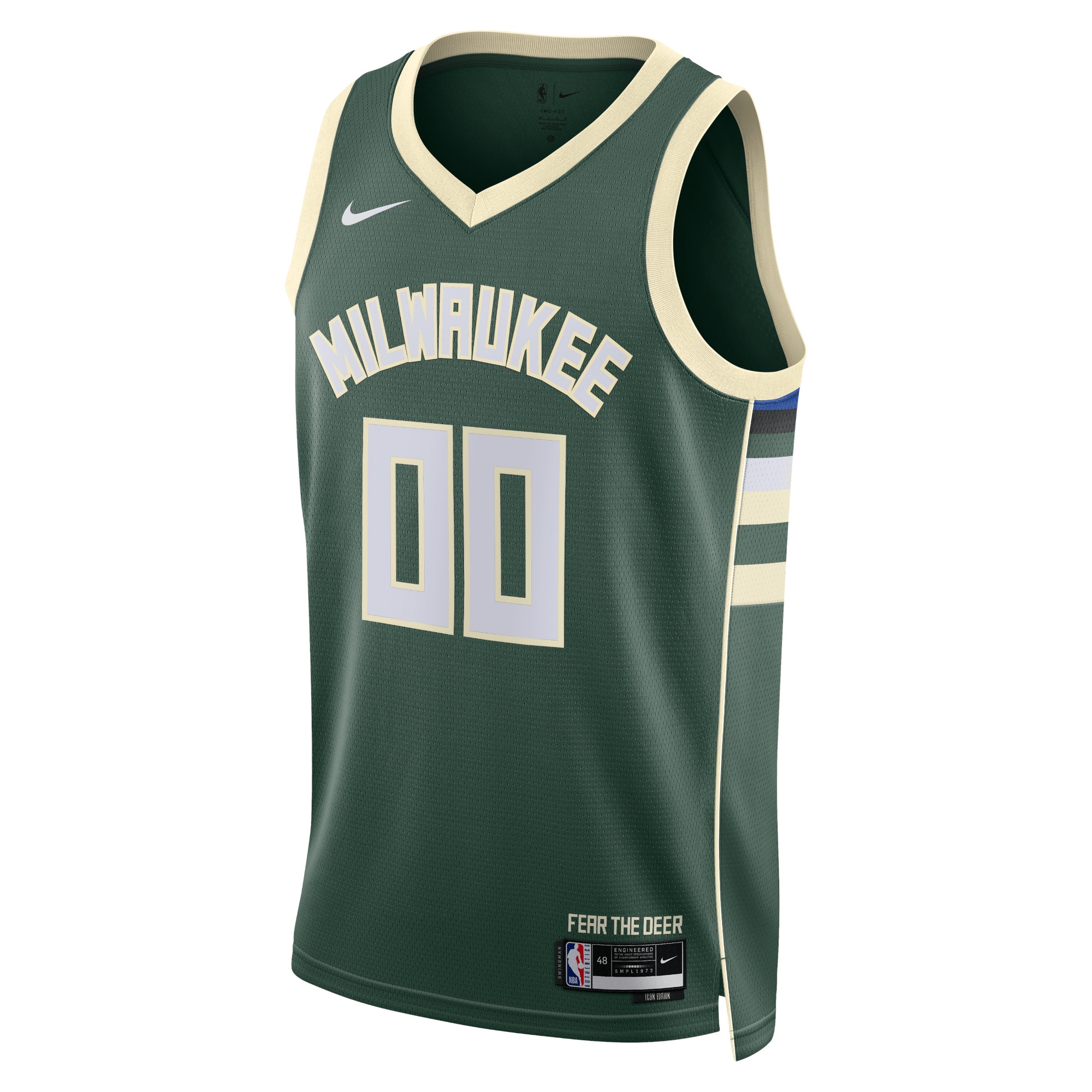 Milwaukee Bucks Icon Swingman Jersey - Custom - Unisex - JS957