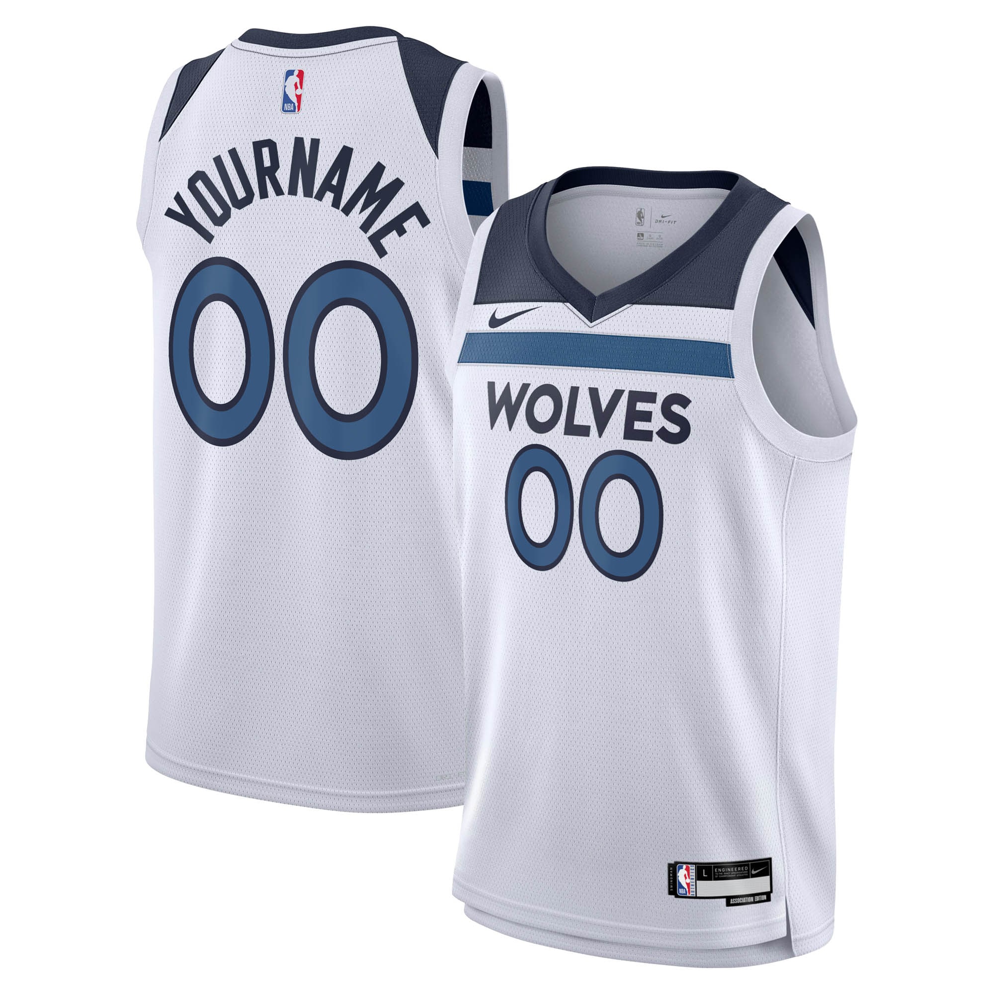 Minnesota Timberwolves Association Swingman Jersey - Custom - Youth - JS455