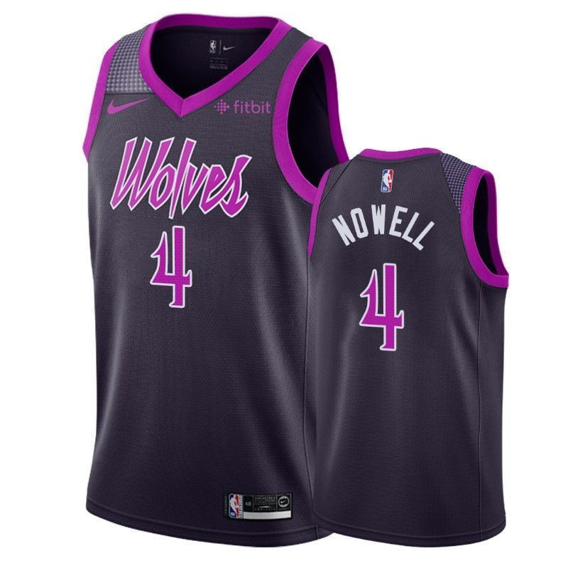 Minnesota Timberwolves Jaylen Nowell 4 City Men's Jersey - JS658