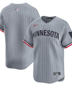 Minnesota Twins Road Limited Men Jersey - Gray