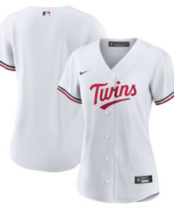 Minnesota Twins Women's Home Team Logo Jersey - White